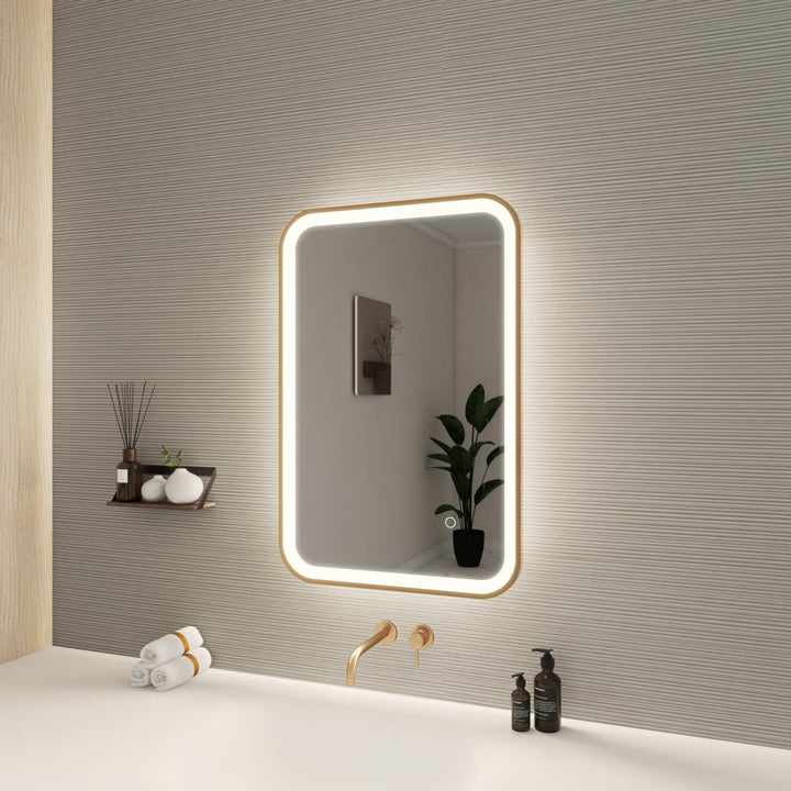 Framed LED Round Mirror II by Elegant - view 9
