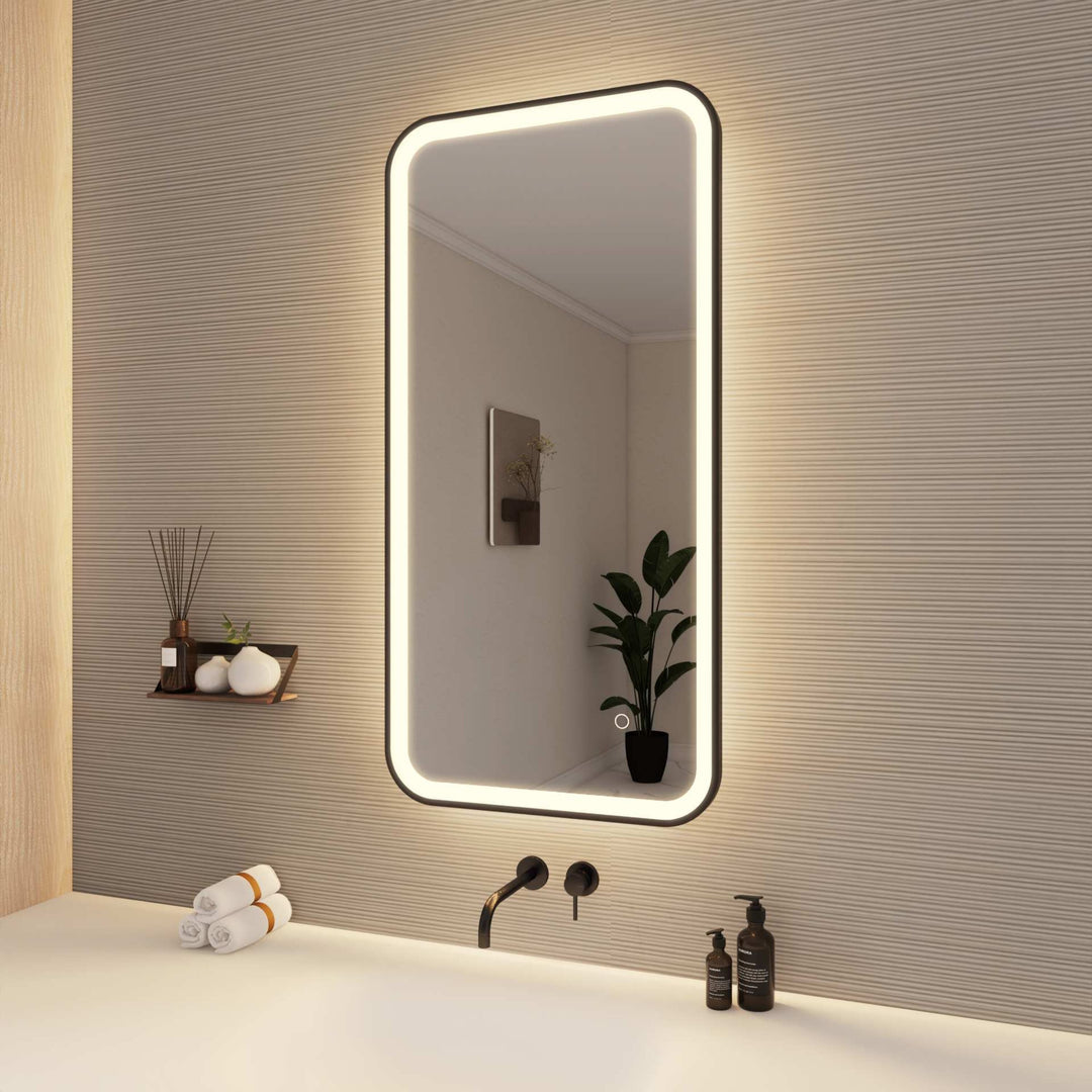 Framed LED Round Mirror II by Elegant - view 40