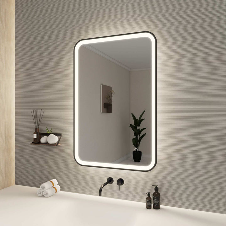Framed LED Round Mirror II by Elegant - view 75