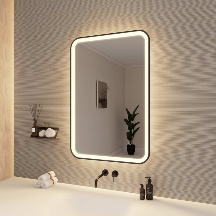 Framed LED Round Mirror II by Elegant - view 77