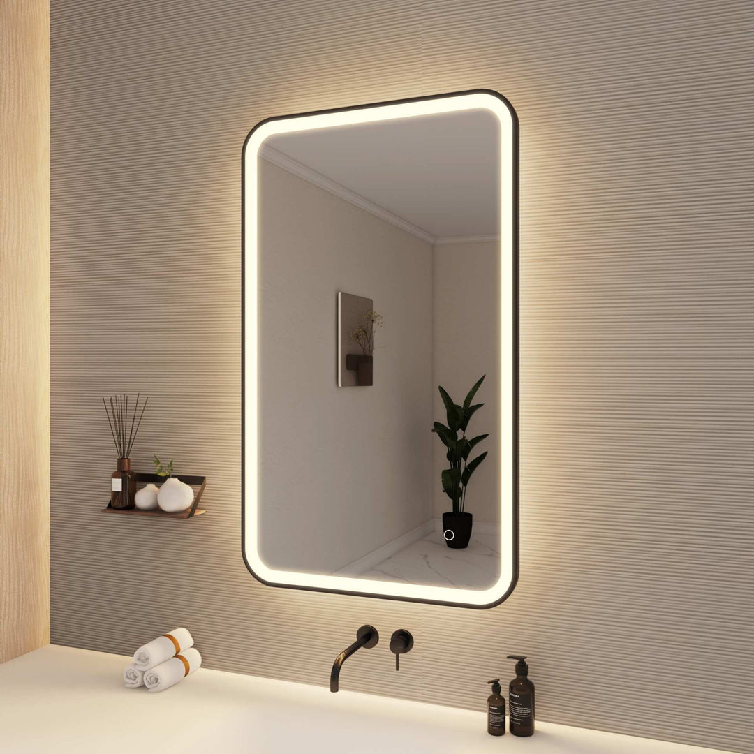 Framed LED Round Mirror II by Elegant - view 94