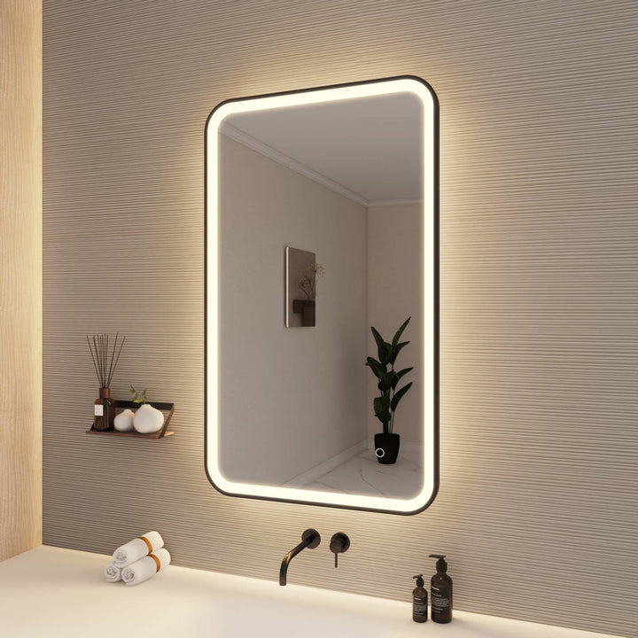 Framed LED Round Mirror II by Elegant - view 94