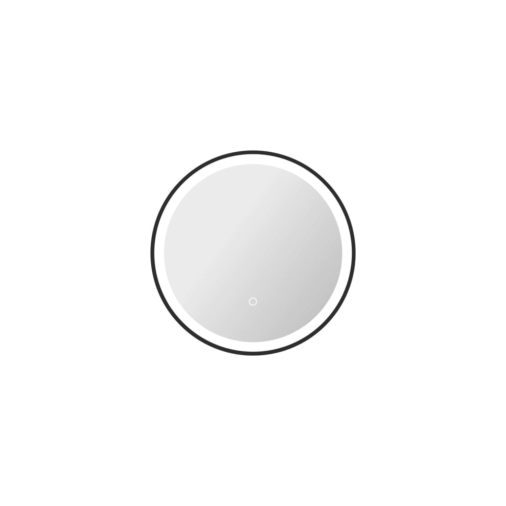 Framed LED Round Mirror by Elegant - view 2