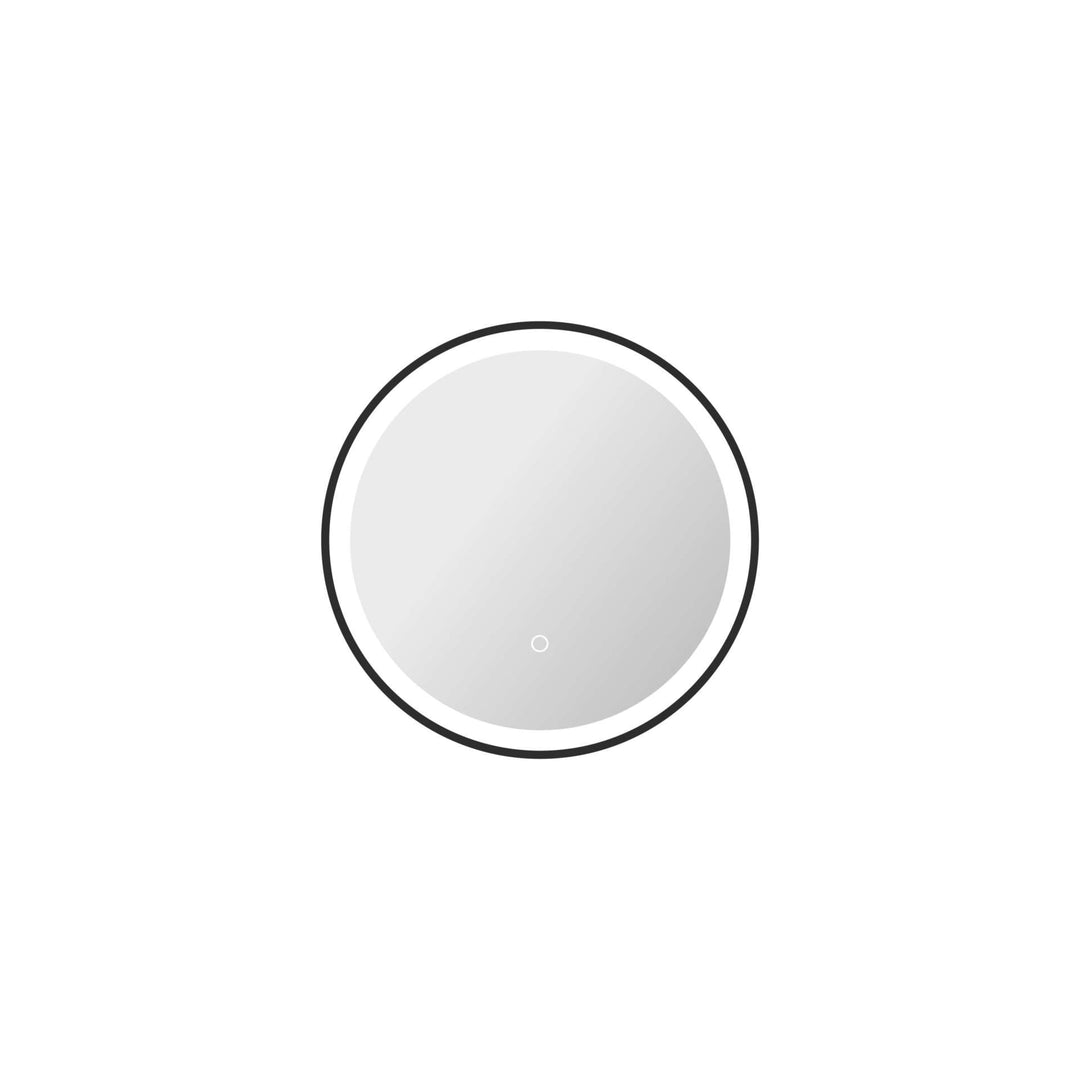 Framed LED Round Mirror by Elegant - view 2