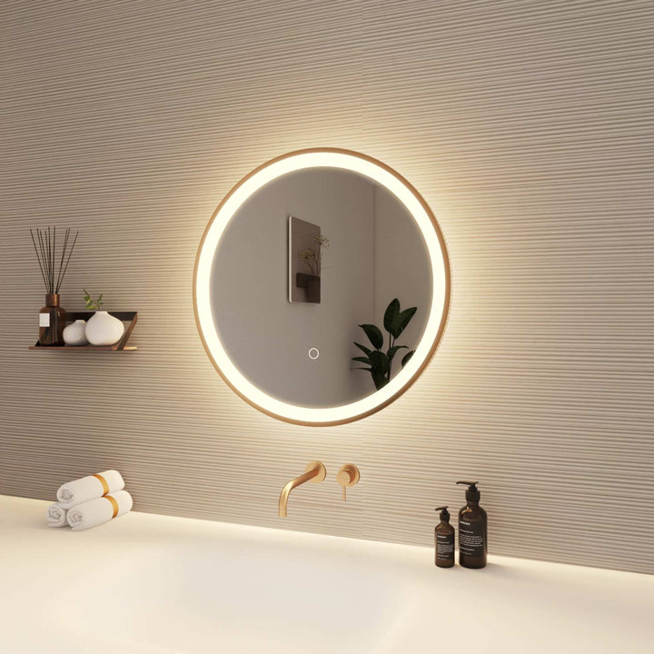 Framed LED Round Mirror by Elegant - view 10