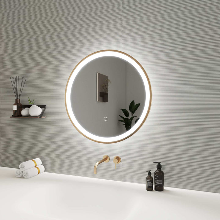 Framed LED Round Mirror by Elegant - view 11