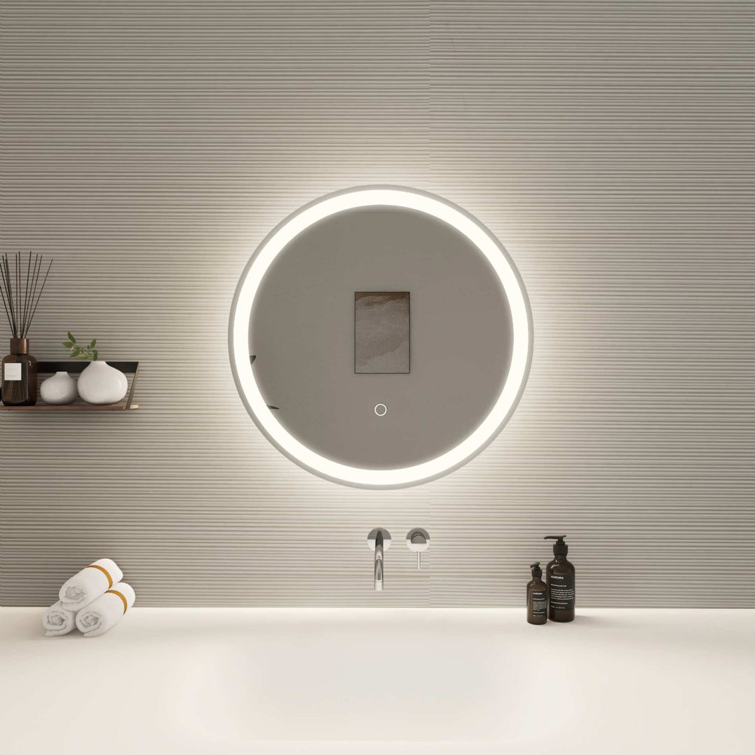 Framed LED Round Mirror by Elegant - view 14