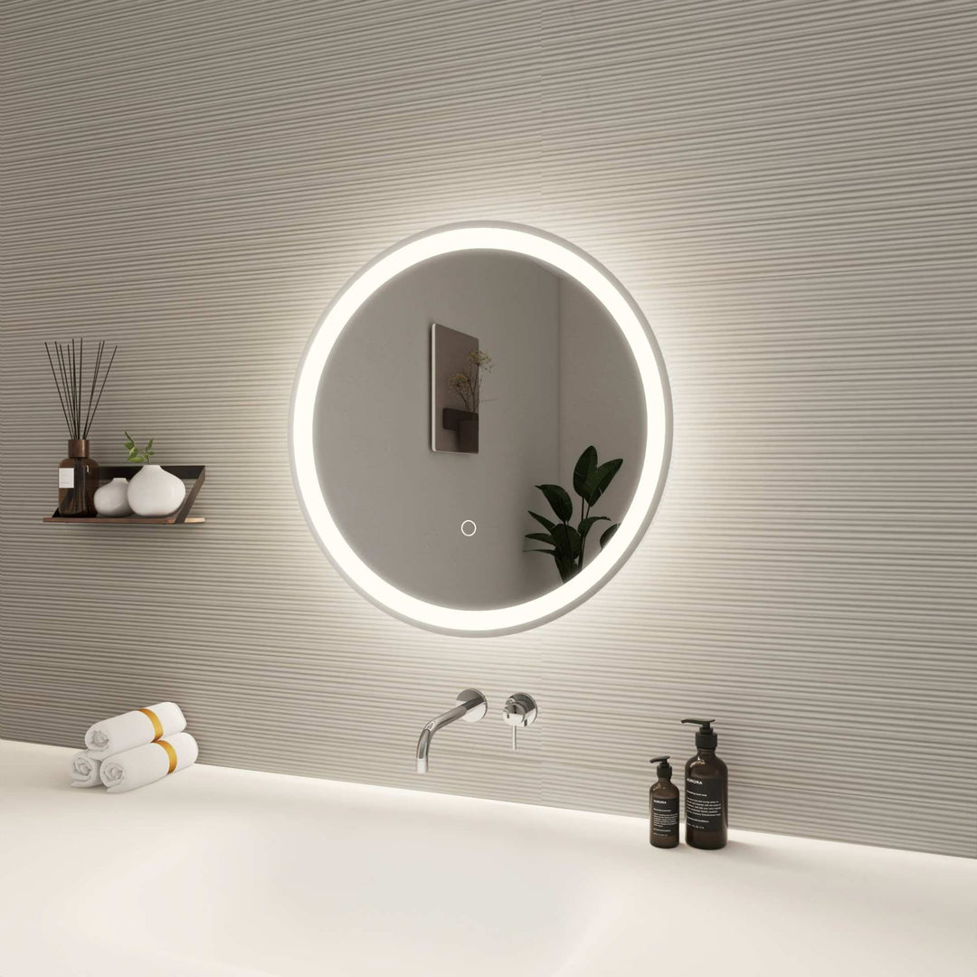 Framed LED Round Mirror by Elegant - view 15