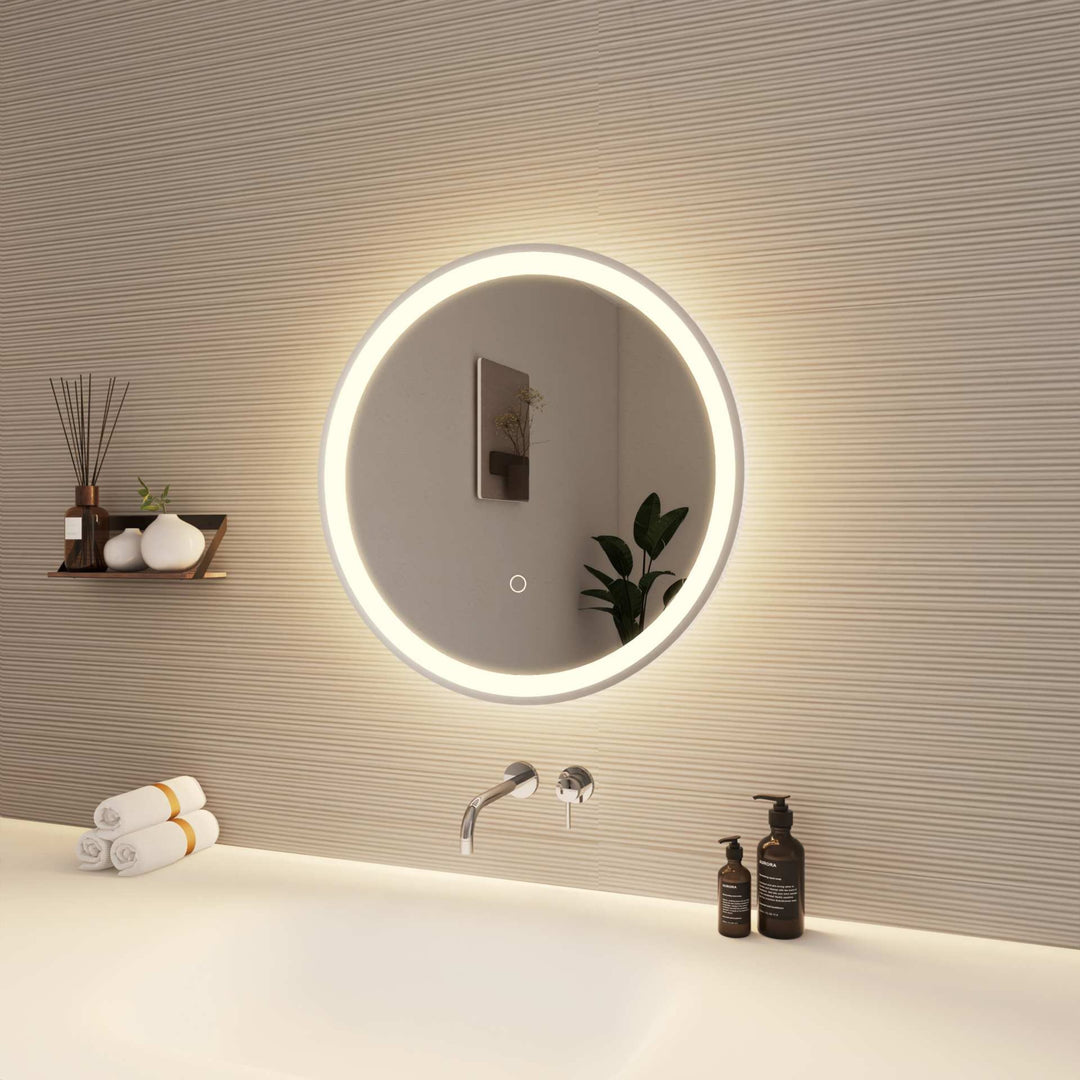 Framed LED Round Mirror by Elegant - view 16