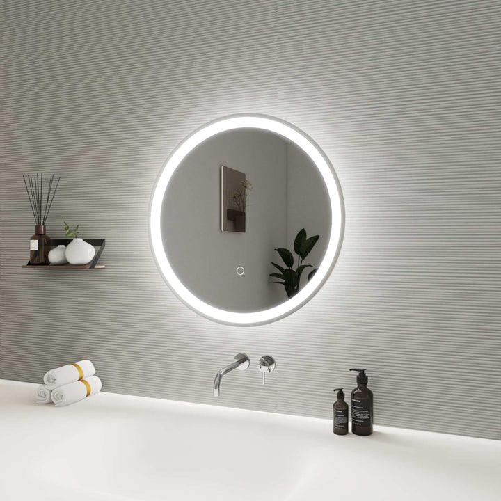 Framed LED Round Mirror by Elegant - view 17