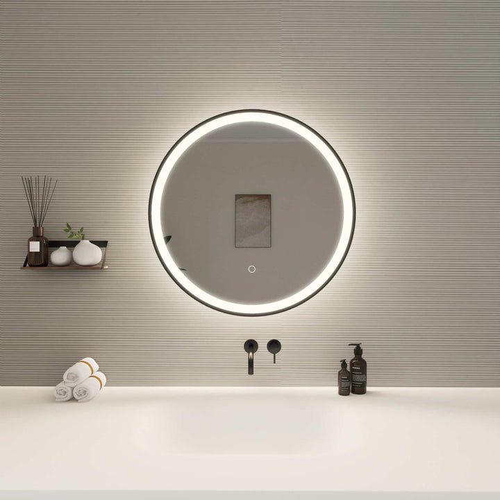 Framed LED Round Mirror by Elegant - view 20