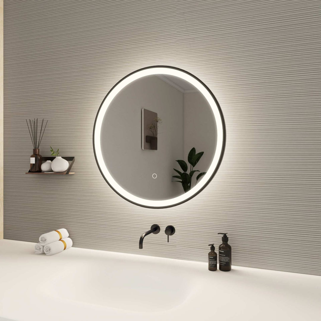 Framed LED Round Mirror by Elegant - view 21