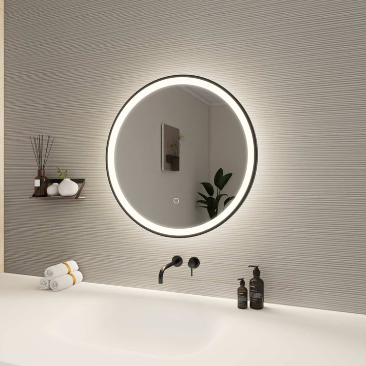 Framed LED Round Mirror by Elegant - view 21