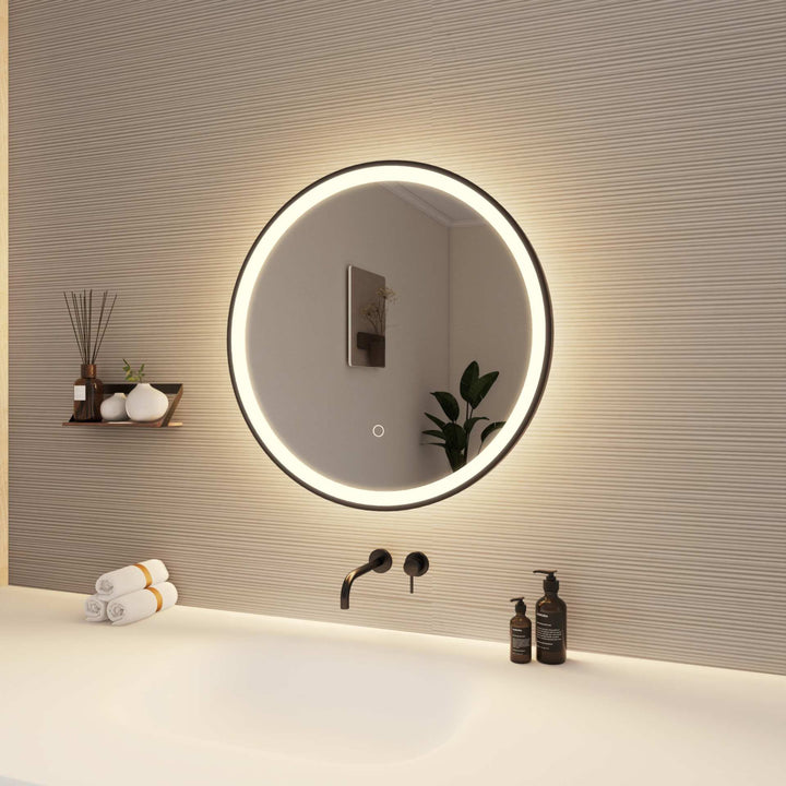Framed LED Round Mirror by Elegant - view 22