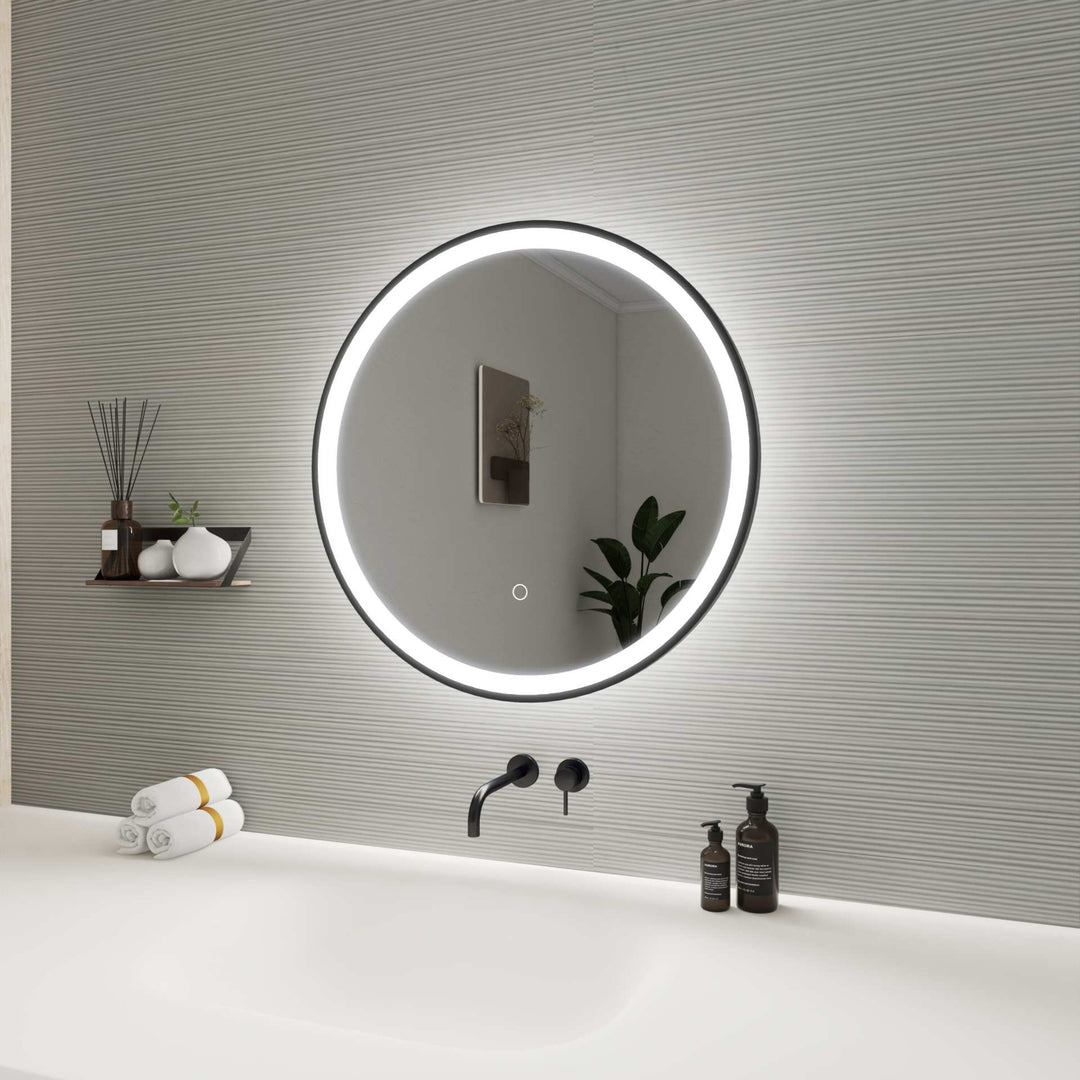 Framed LED Round Mirror by Elegant - view 23