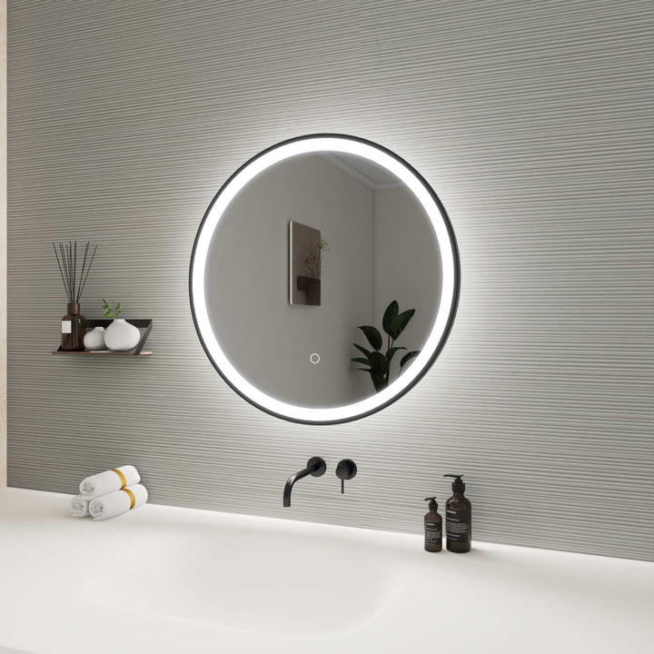 Framed LED Round Mirror by Elegant - view 23