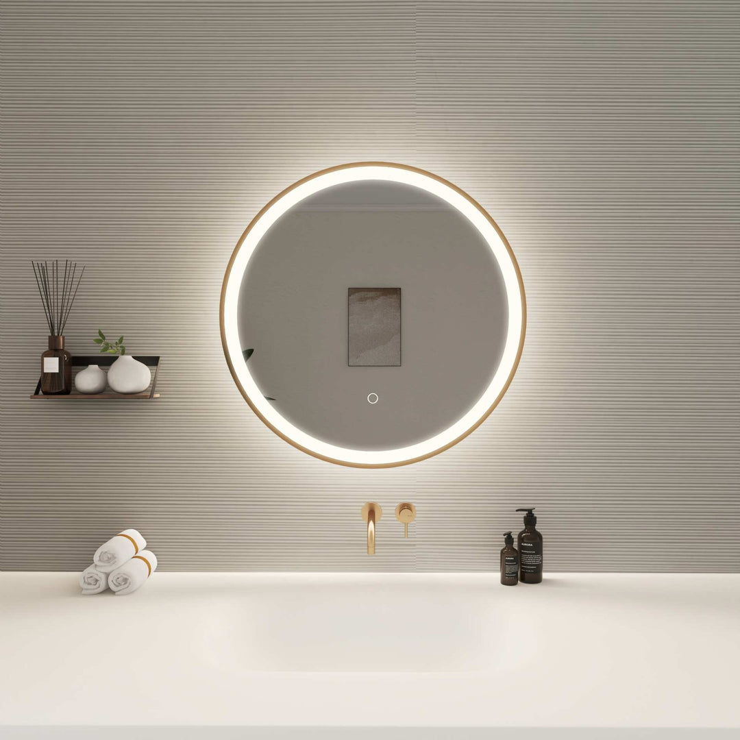 Framed LED Round Mirror by Elegant - view 26