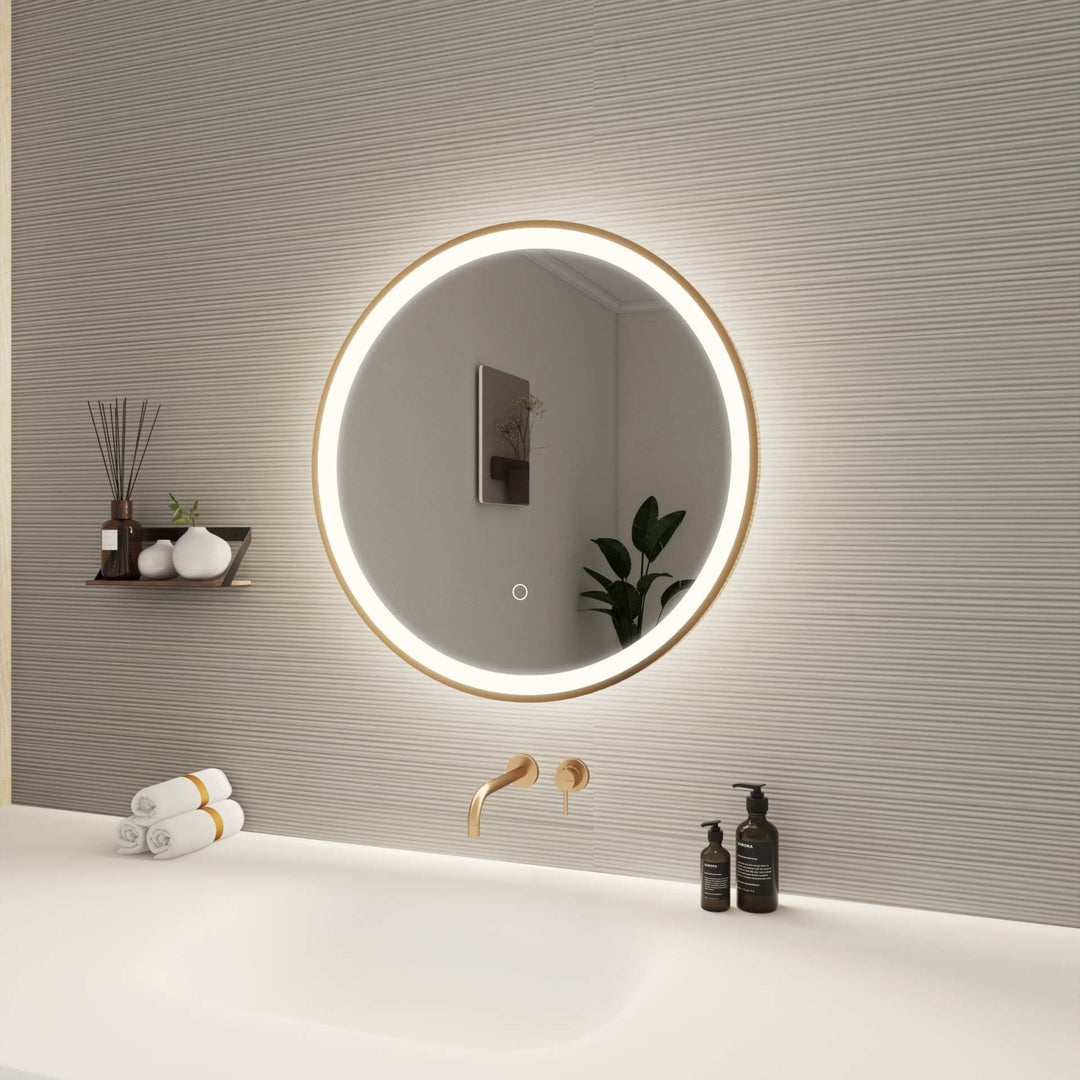 Framed LED Round Mirror by Elegant - view 27