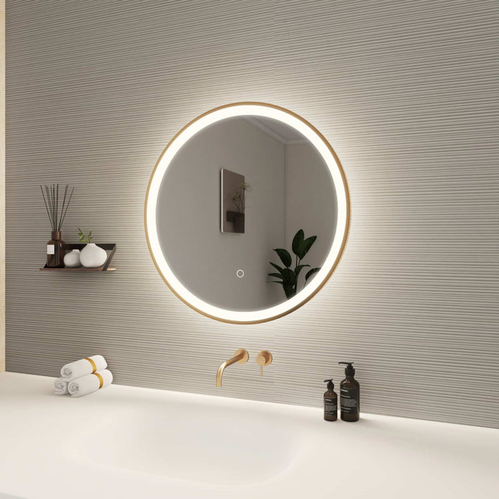 Framed LED Round Mirror by Elegant - view 27