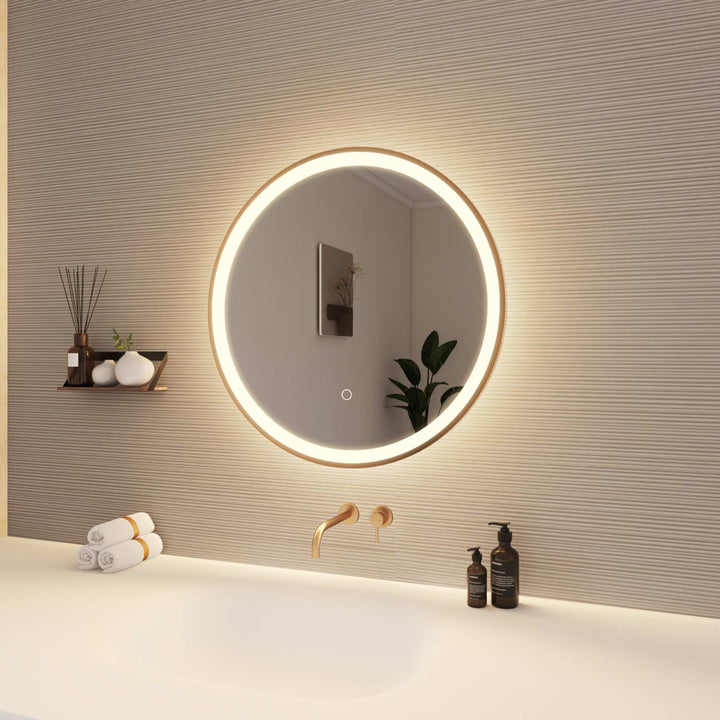 Framed LED Round Mirror by Elegant - view 28