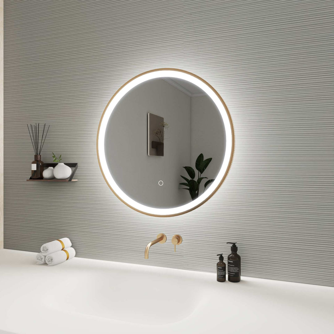 Framed LED Round Mirror by Elegant - view 29