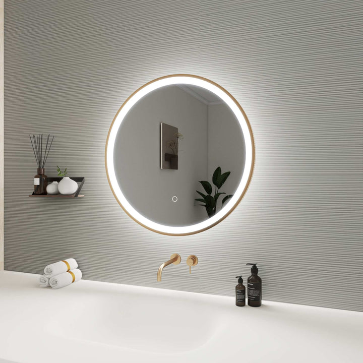 Framed LED Round Mirror by Elegant - view 29