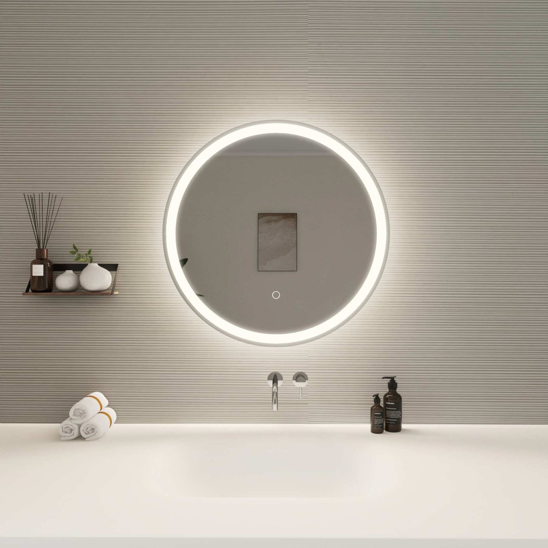 Framed LED Round Mirror by Elegant - view 32