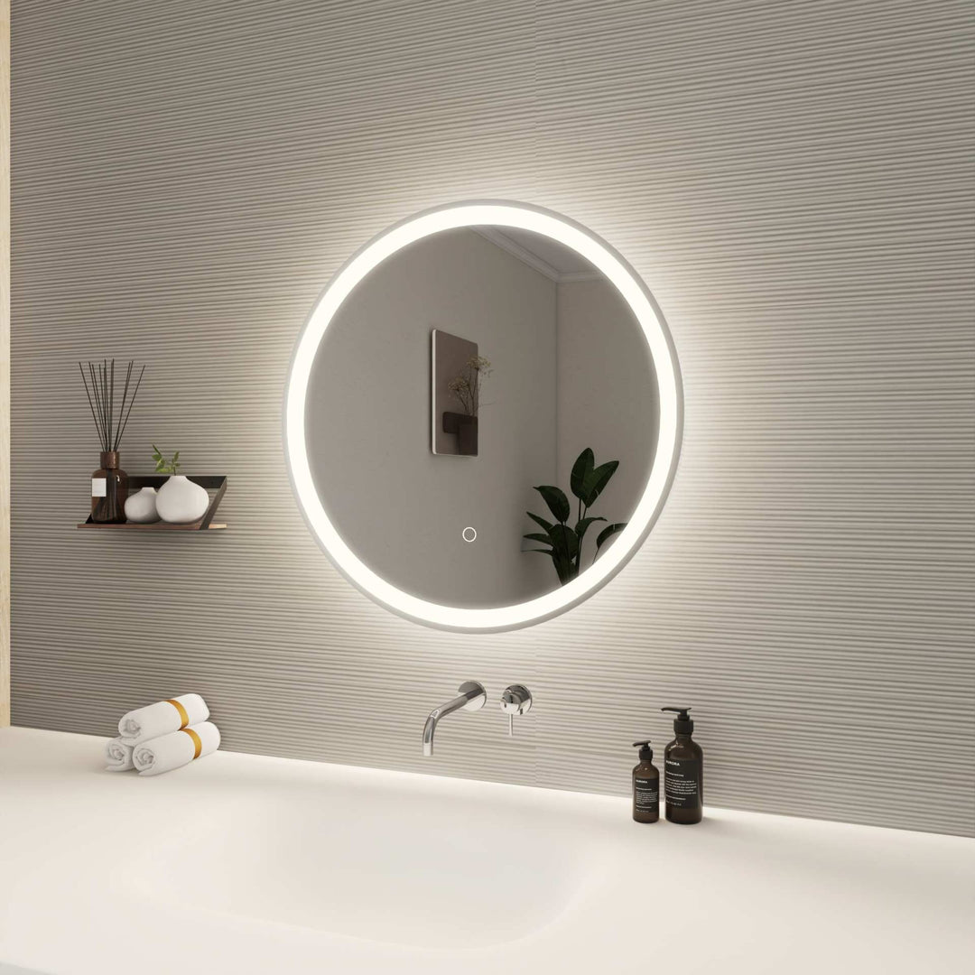 Framed LED Round Mirror by Elegant - view 33