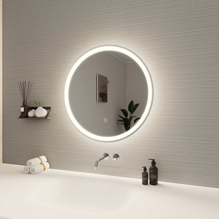 Framed LED Round Mirror by Elegant - view 33