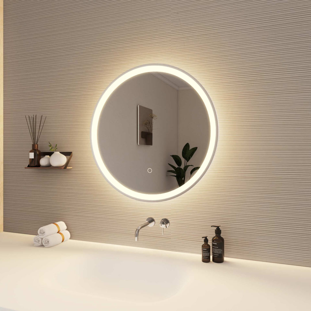 Framed LED Round Mirror by Elegant - view 34