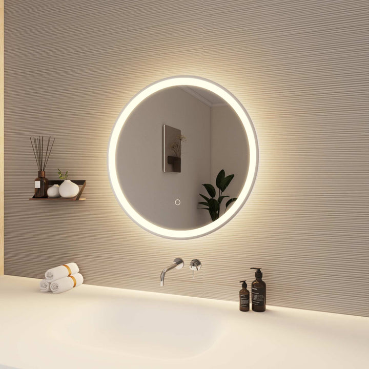 Framed LED Round Mirror by Elegant - view 34
