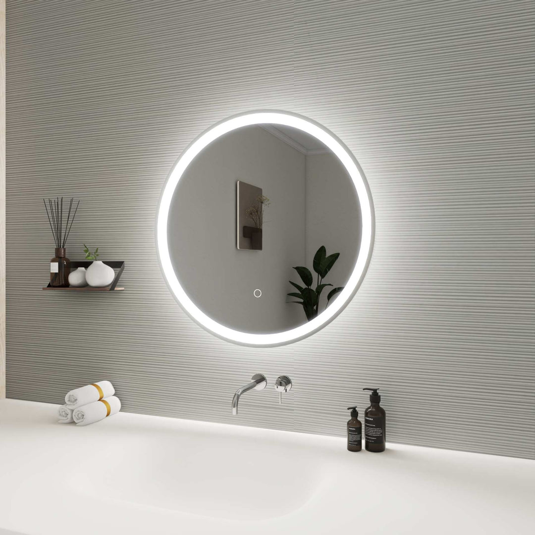 Framed LED Round Mirror by Elegant - view 35