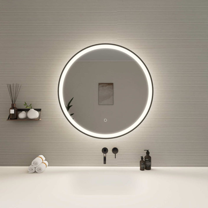 Framed LED Round Mirror by Elegant - view 38