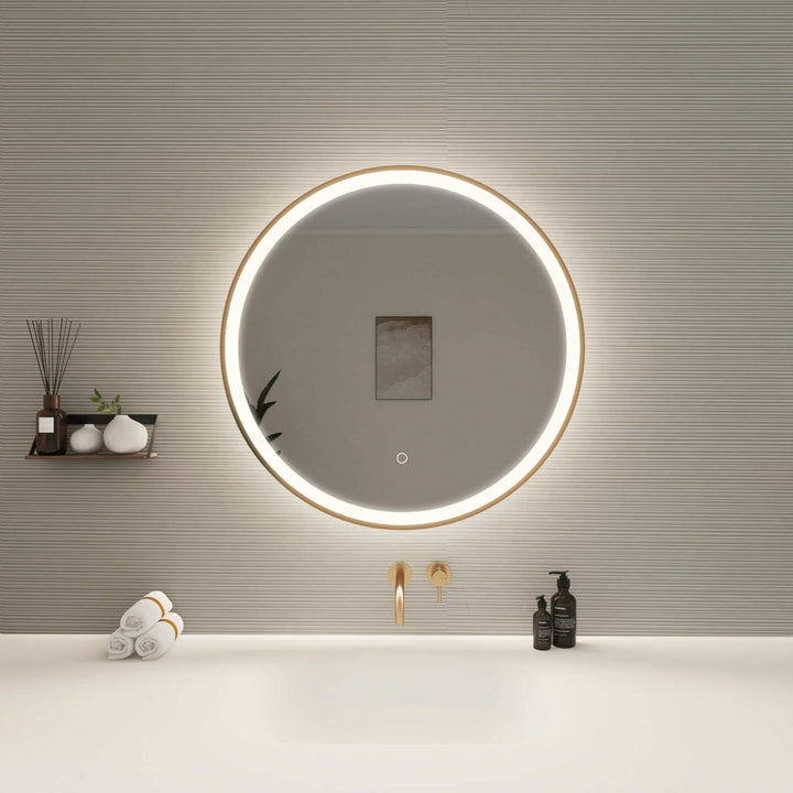 Framed LED Round Mirror by Elegant - view 44