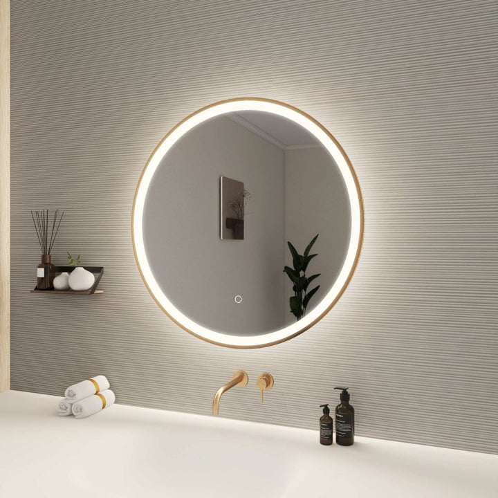 Framed LED Round Mirror by Elegant - view 45