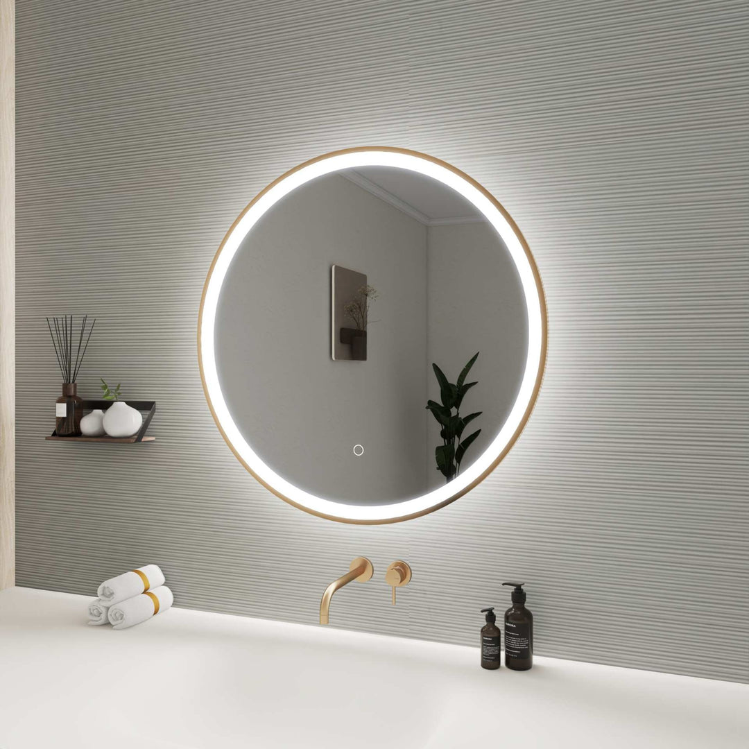 Framed LED Round Mirror by Elegant - view 47