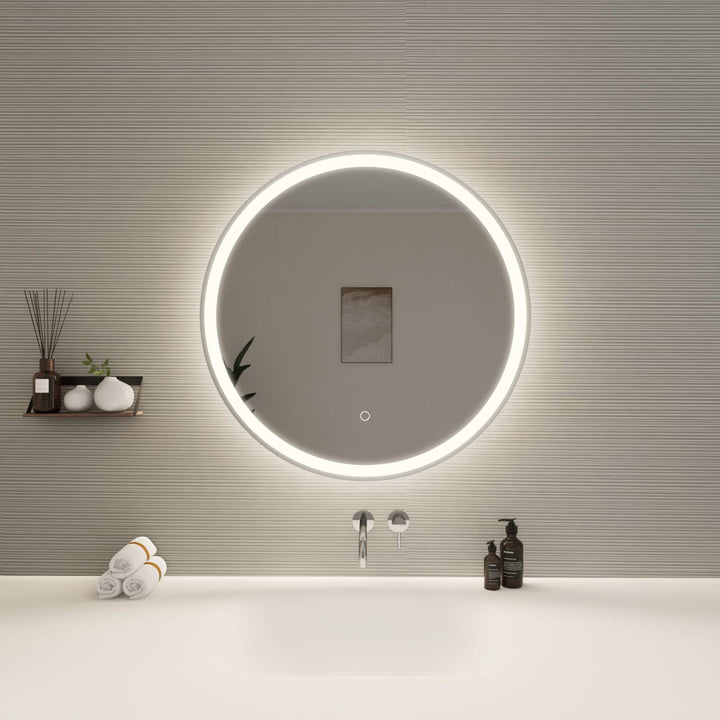 Framed LED Round Mirror by Elegant - view 50