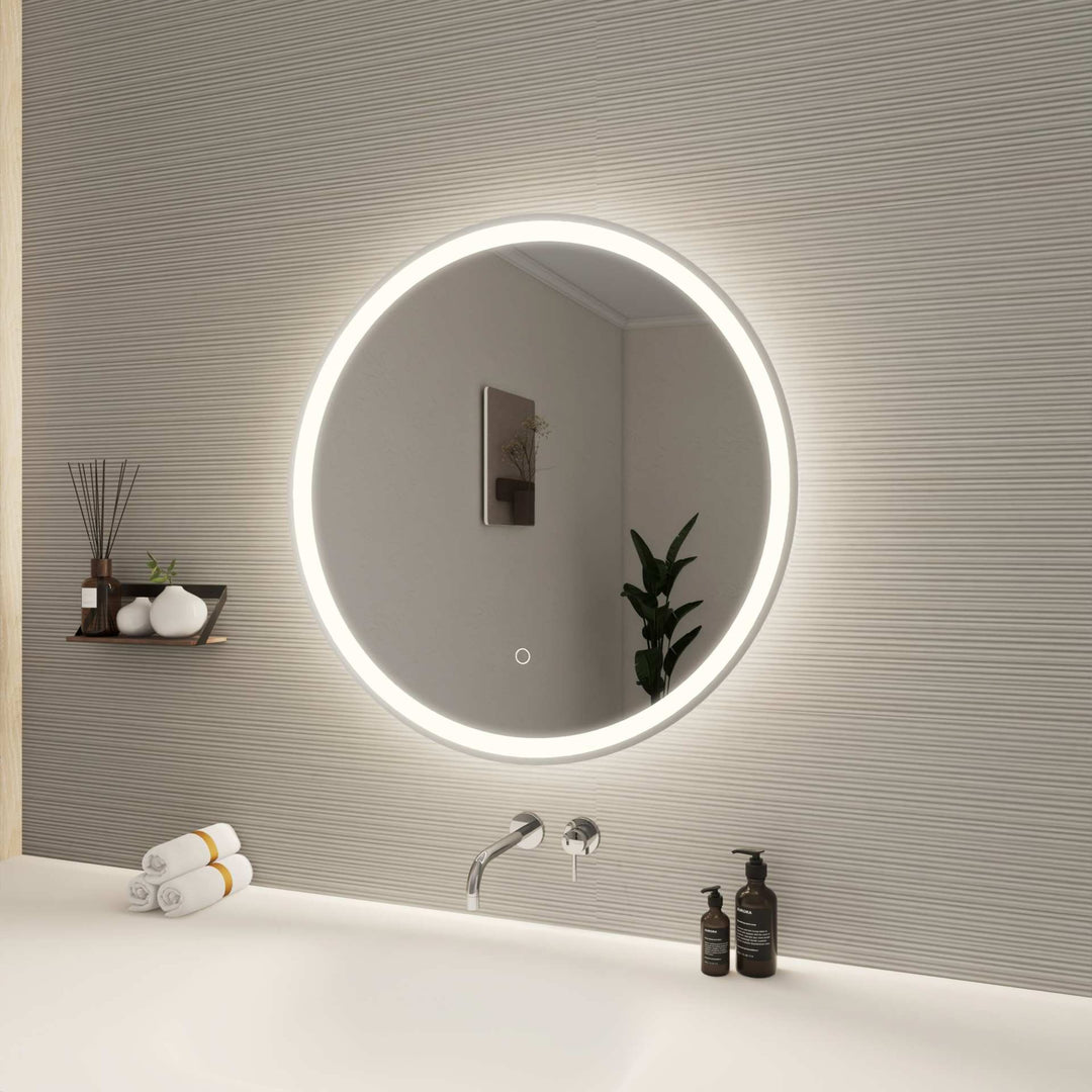 Framed LED Round Mirror by Elegant - view 51