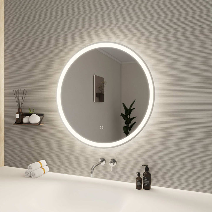 Framed LED Round Mirror by Elegant - view 51
