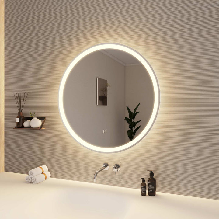 Framed LED Round Mirror by Elegant - view 52