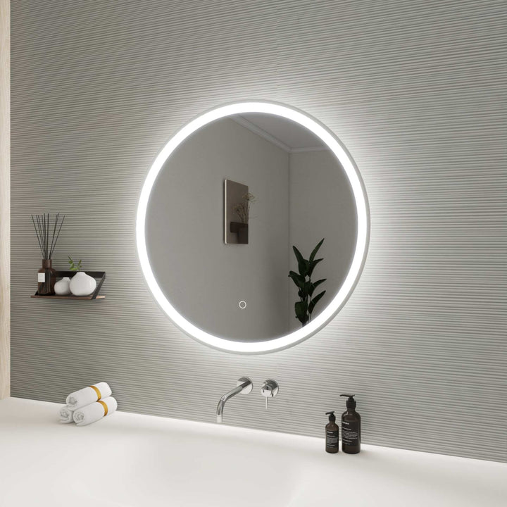 Framed LED Round Mirror by Elegant - view 53