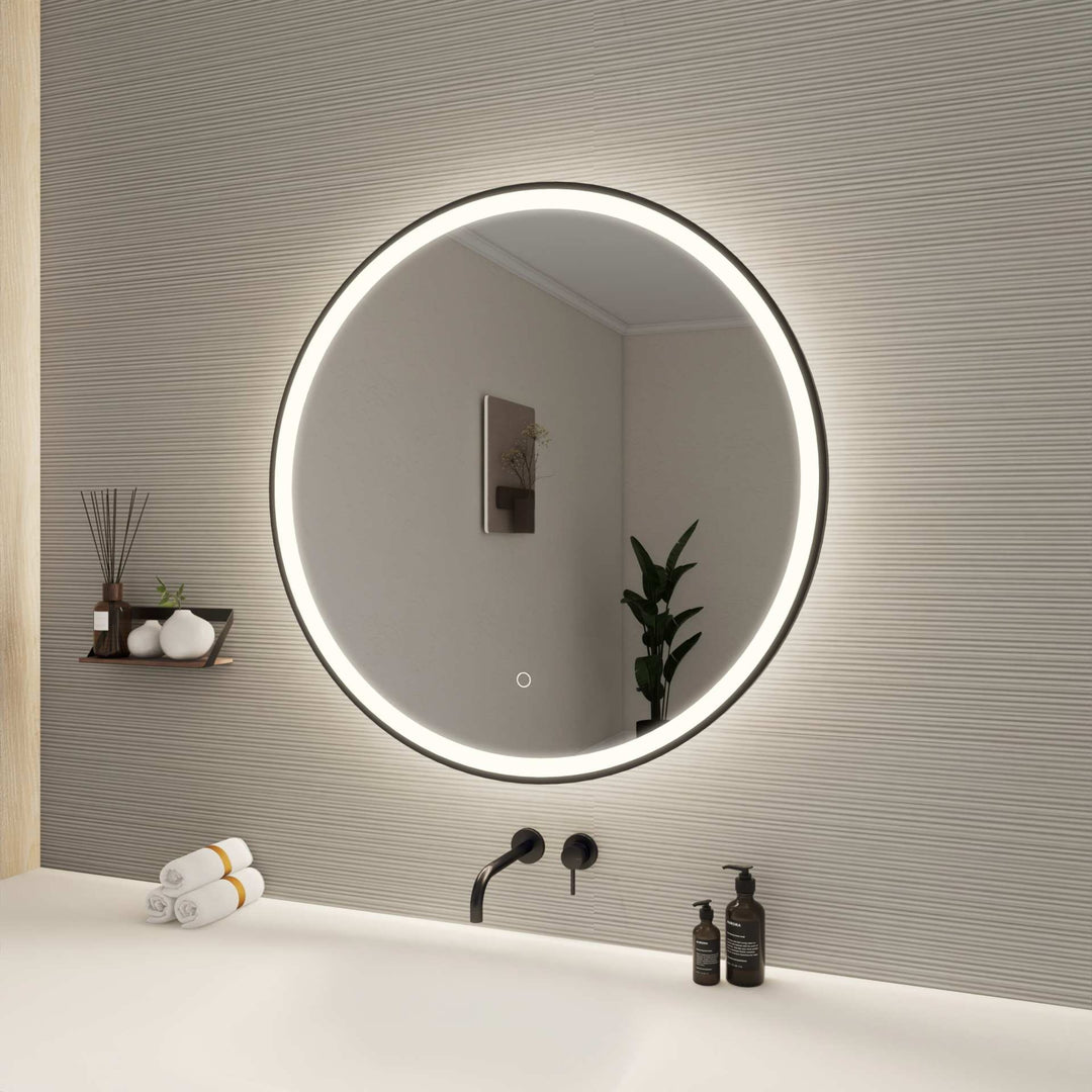 Framed LED Round Mirror by Elegant - view 57