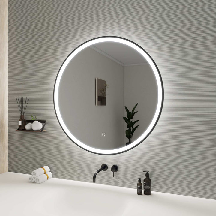 Framed LED Round Mirror by Elegant - view 59