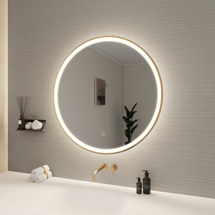 Framed LED Round Mirror by Elegant - view 63