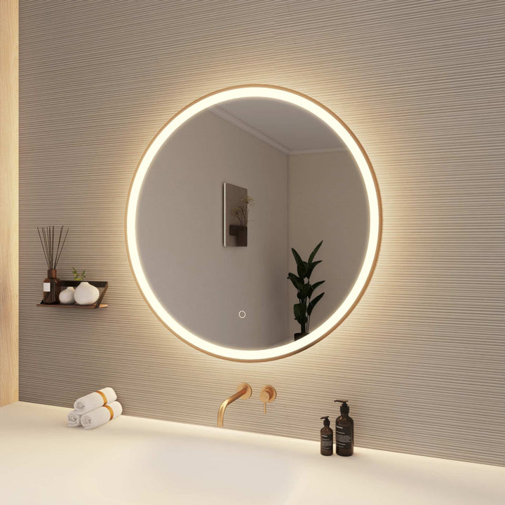 Framed LED Round Mirror by Elegant - view 64