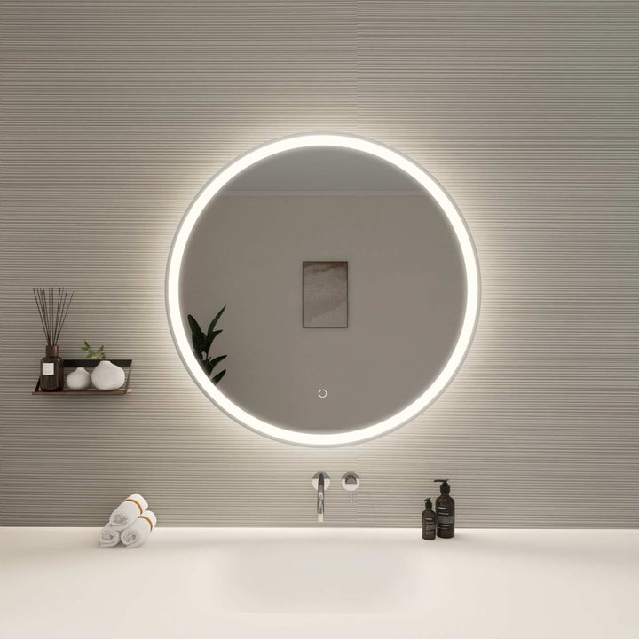 Framed LED Round Mirror by Elegant - view 68