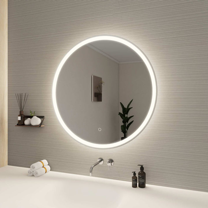 Framed LED Round Mirror by Elegant - view 69