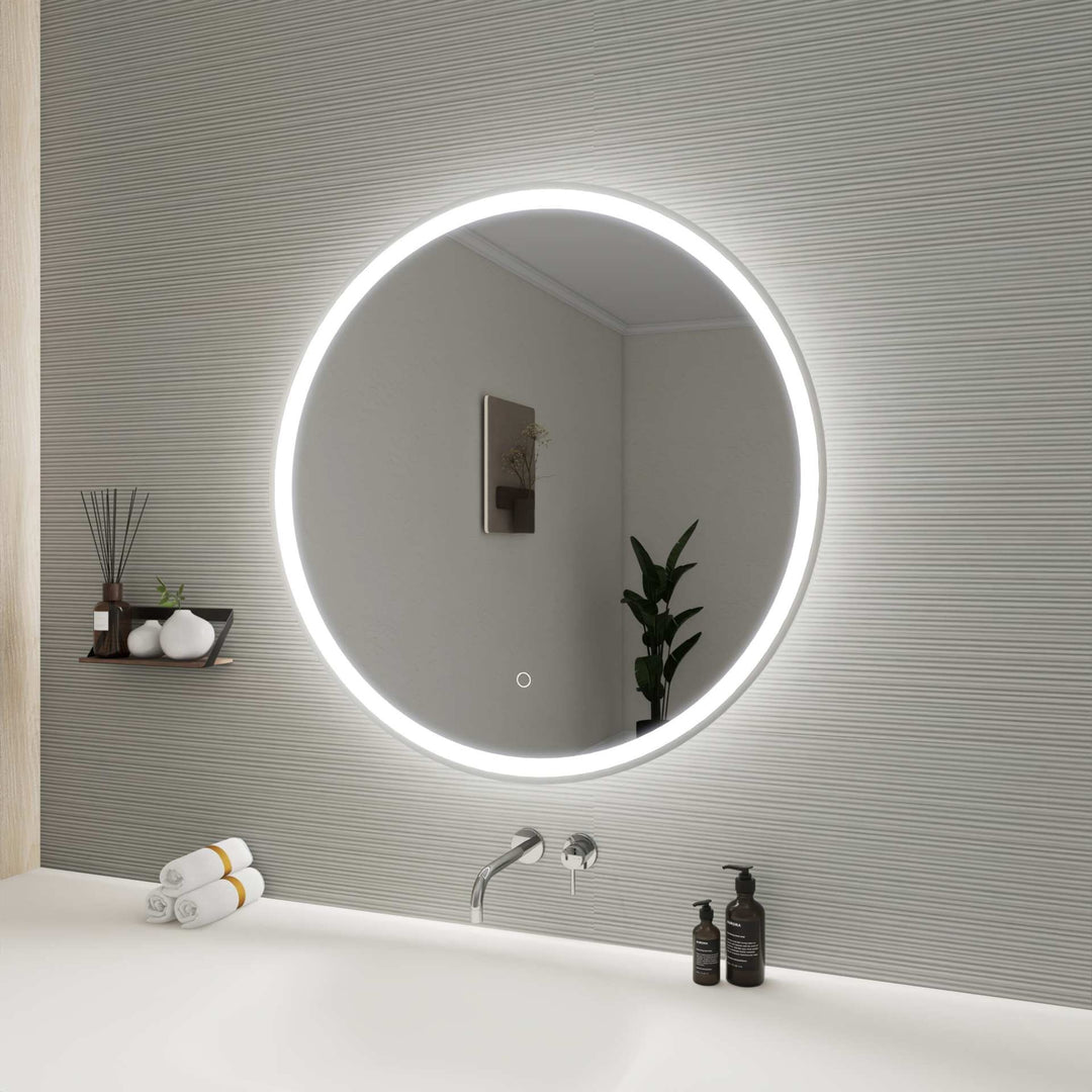 Framed LED Round Mirror by Elegant - view 71