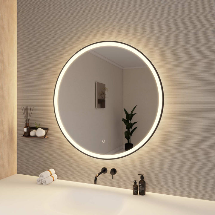 Framed LED Round Mirror by Elegant - view 76
