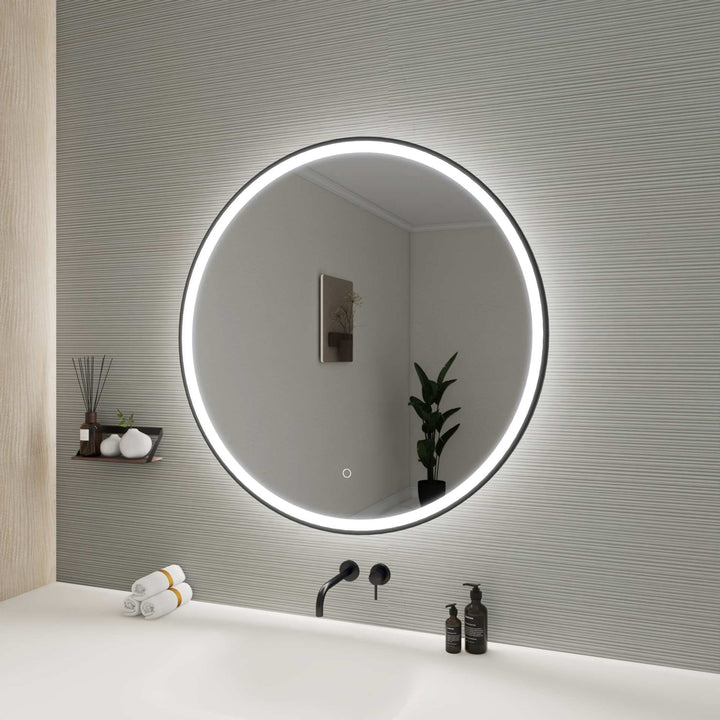 Framed LED Round Mirror by Elegant - view 77